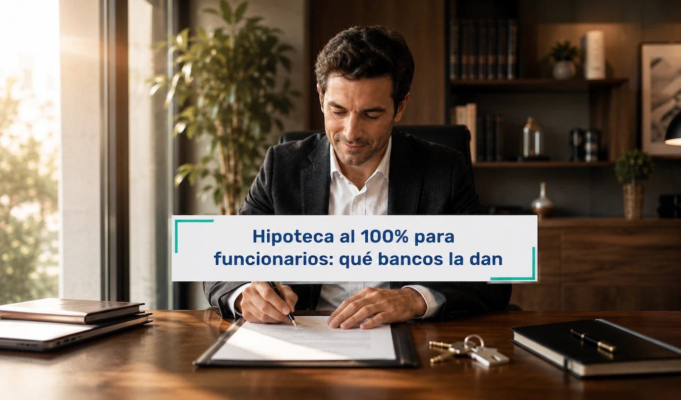 Hipoteca al 100% para funcionarios: qué bancos la dan